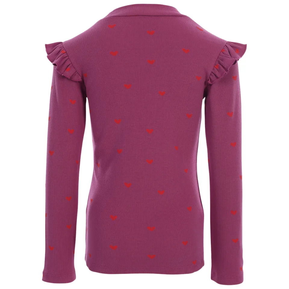 LOOXS little aansluitende longsleeve paars, foto 3