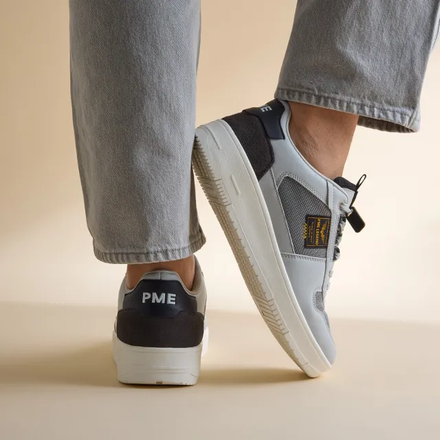 PME Legend PME Legend Gobbler sneakers grijs Imitatieleer Donkergrijs