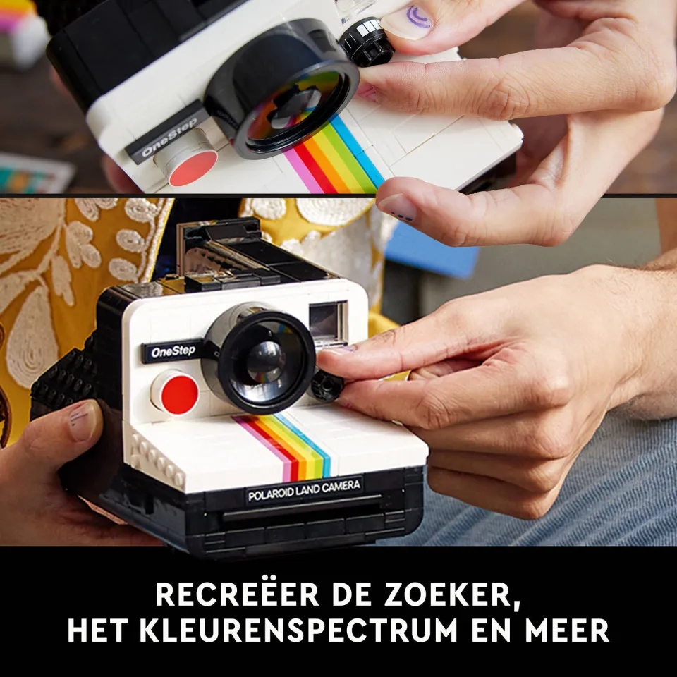 Lego IDEAS Ideas Polaroid OneStep SX-70 camera Vintage Bouwpakket voor Volwassenen 21345, foto 3