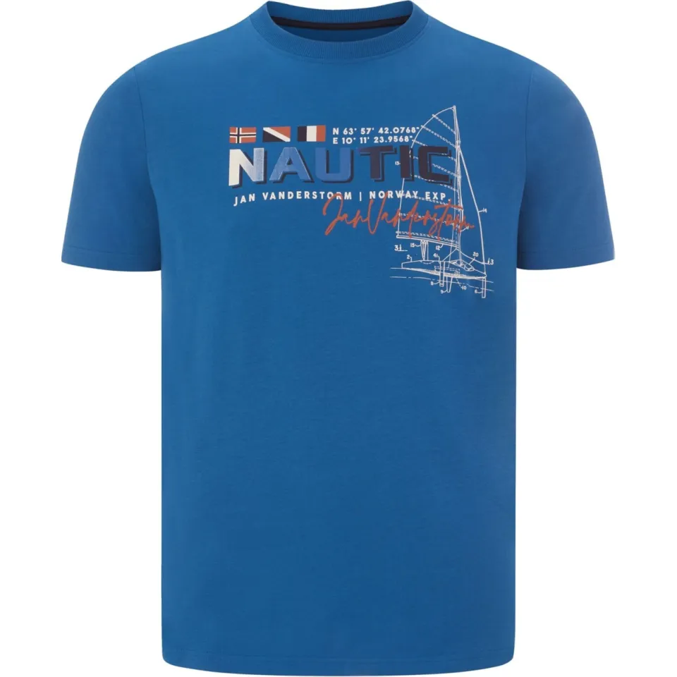 Jan Vanderstorm Svenhelm t-shirt blauw, foto 2