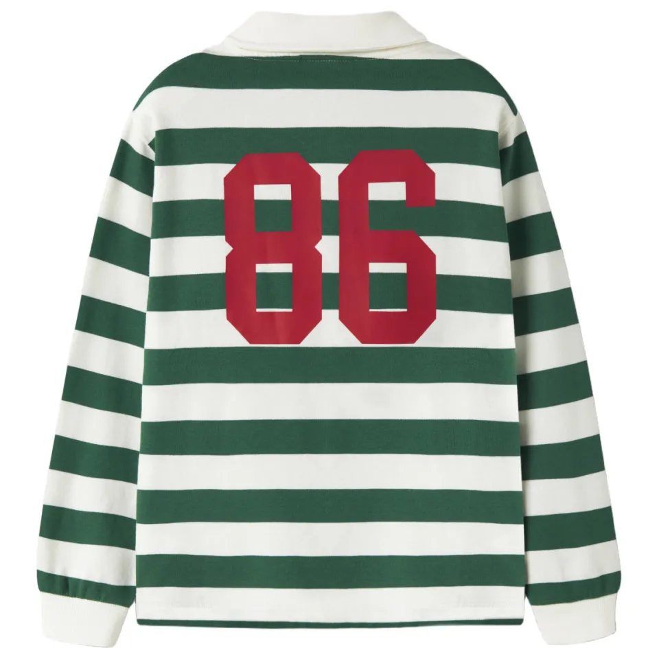 NAME IT KIDS gestreepte sweater - groen, foto 2