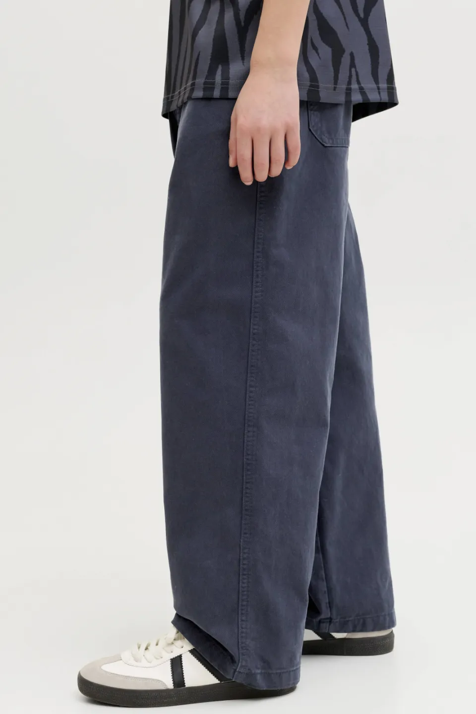 Jack & Jones Junior baggy casual broek donkerblauw, foto 4