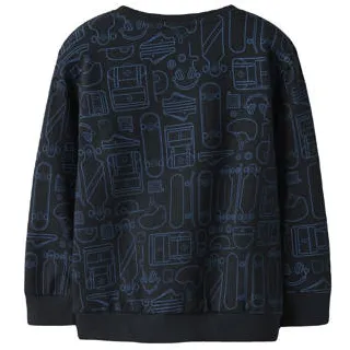 NAME IT MINI sweater donkerblauw, foto 3