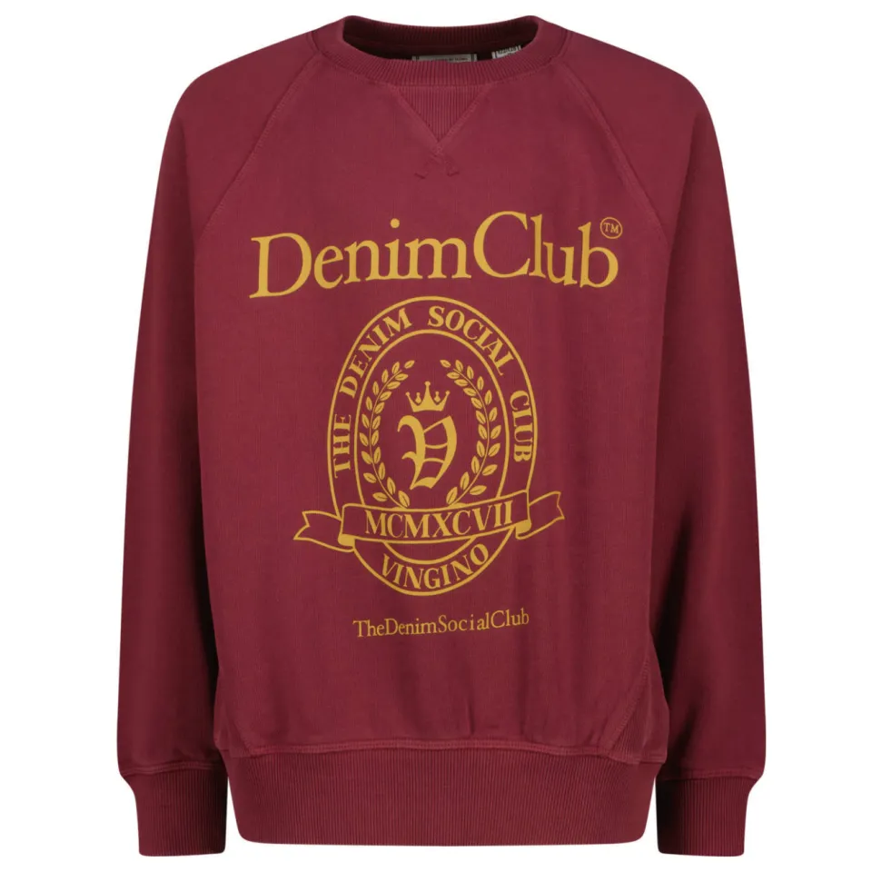 Vingino oversized sweater met print - donkerrood, foto 2