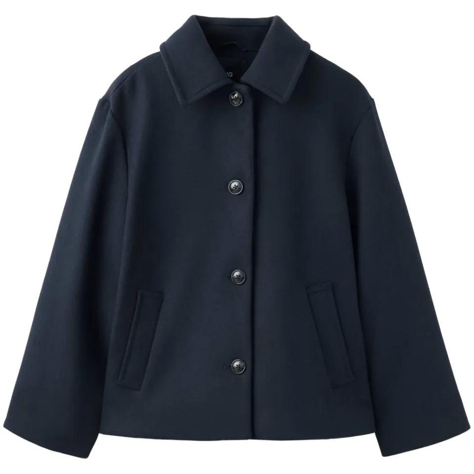 Mango TEEN mantel donkerblauw, foto 2