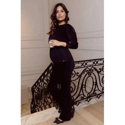 LOVE2WAIT high waist zwangerschaps broek zwart, foto 3