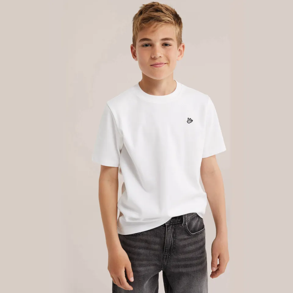 WE Fashion T-shirt wit White Uni