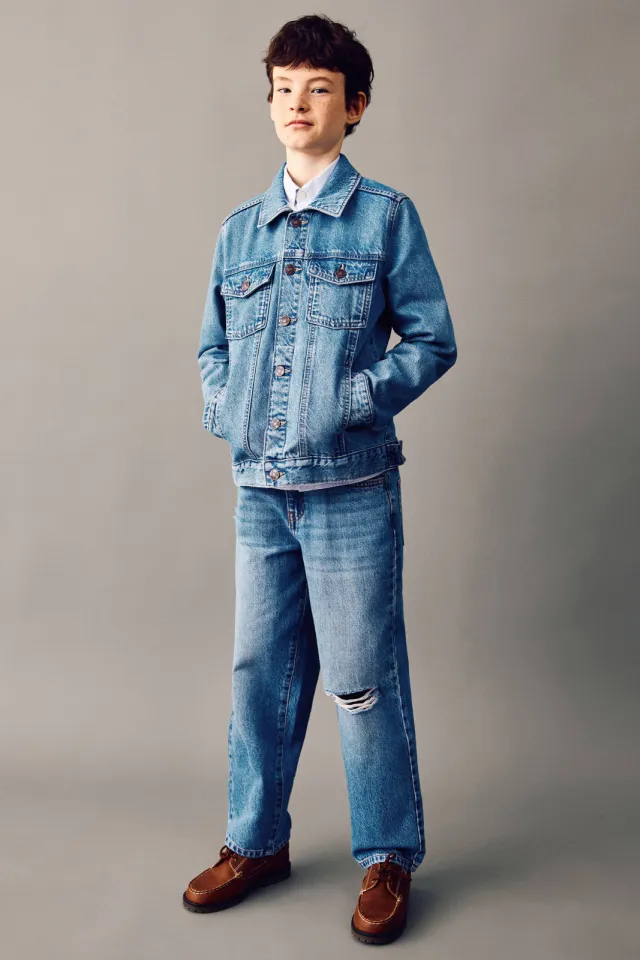 Mango denim spijkerjas medium blue denim