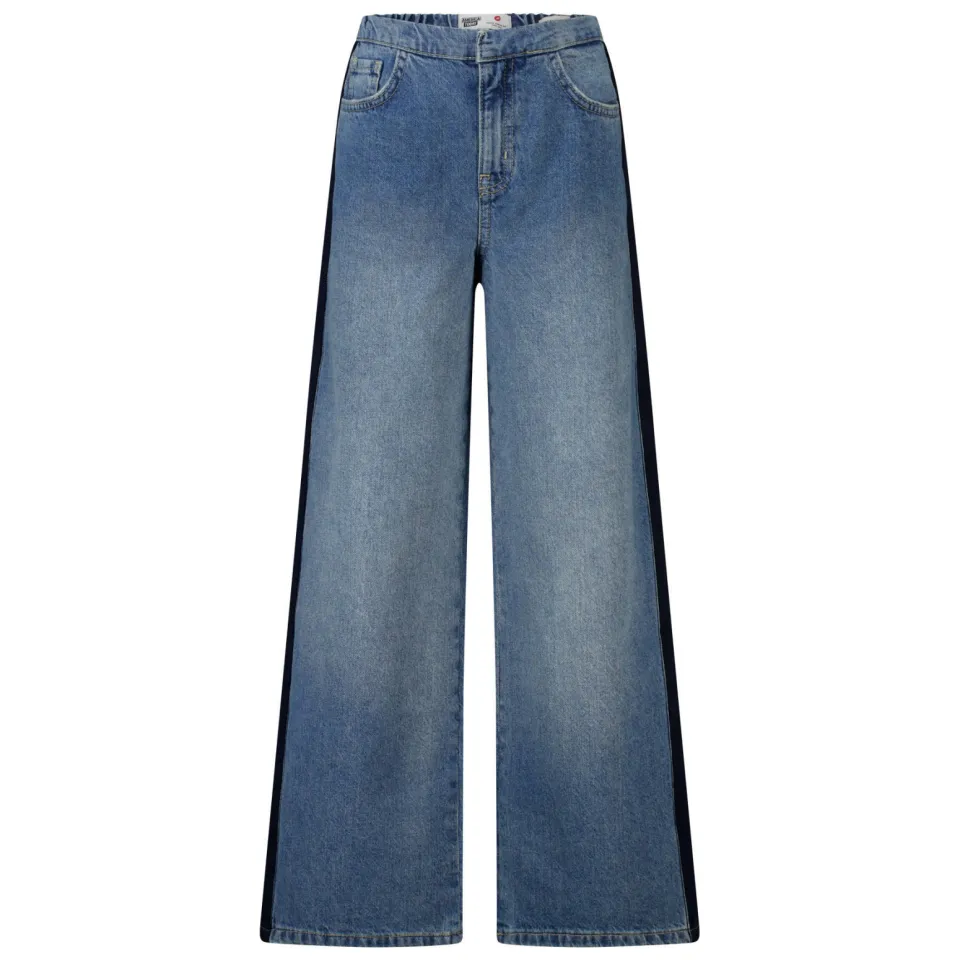 America Today wide leg jeans - medium blue denim, foto 2