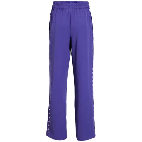 Orange Stars Celina wide leg broek paars