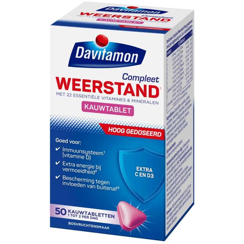Davitamon Compleet Weerstand hoog gedoseerd kauwtabletten, foto 6