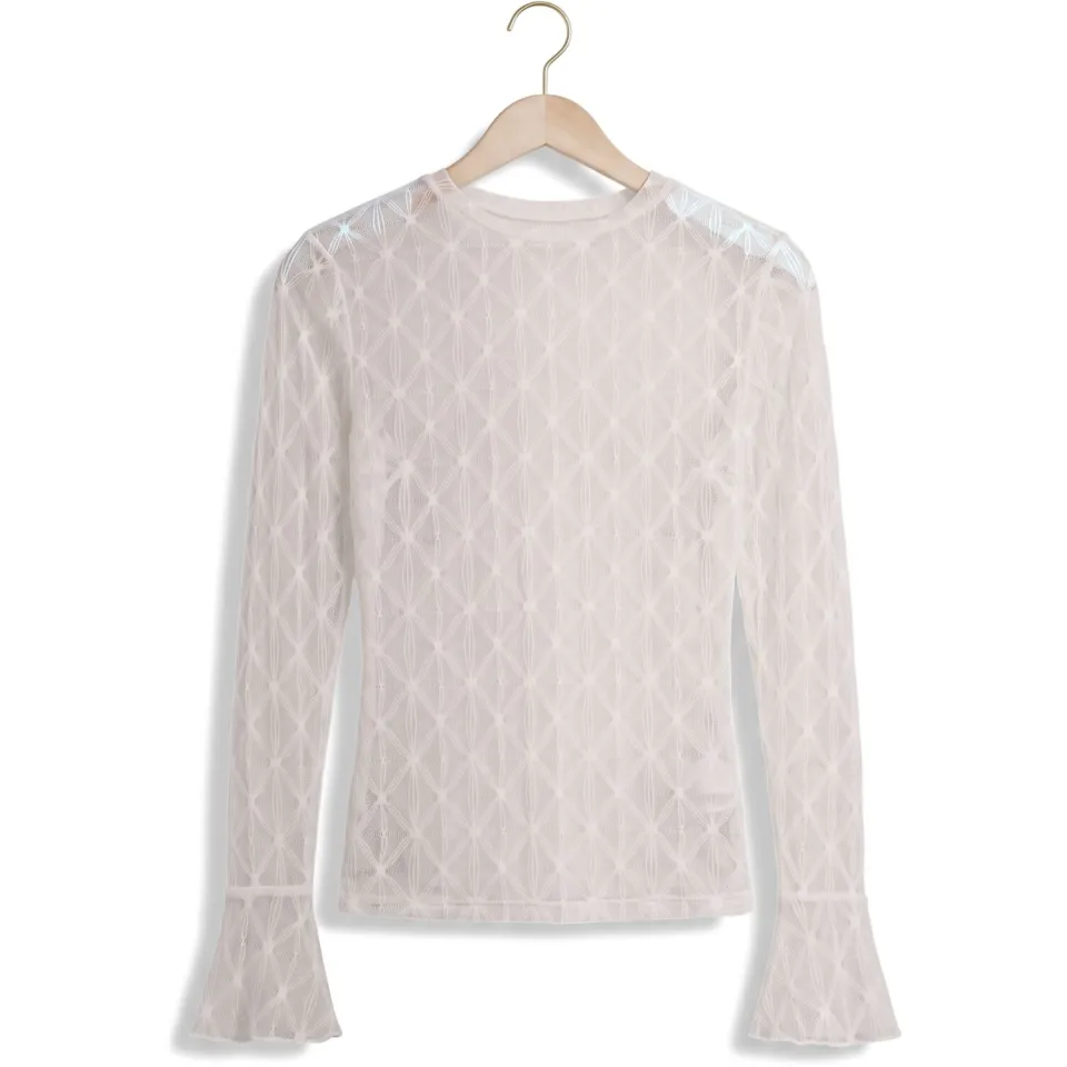 Notre-V Nv-ingelise longsleeve wit, foto 2
