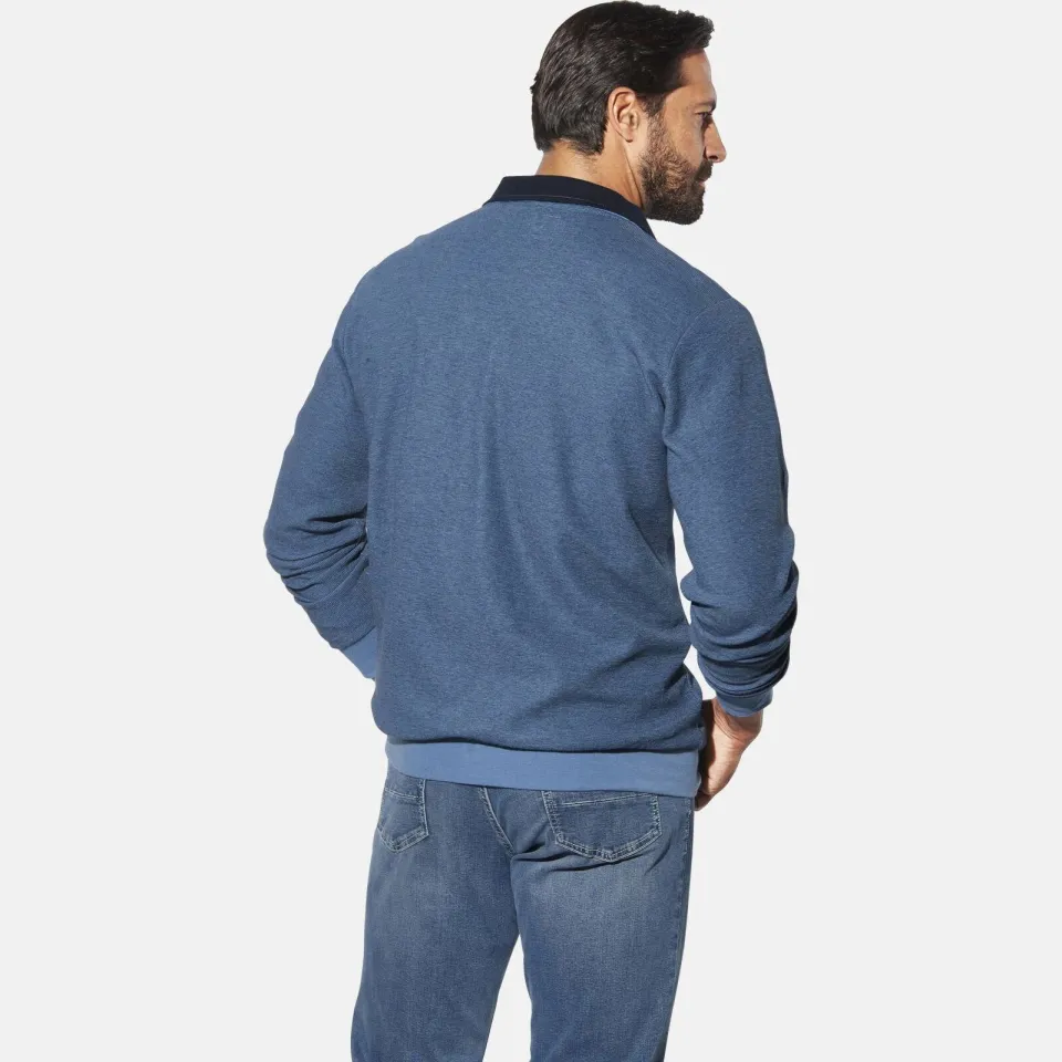 Jan Vanderstorm sweater MARKWARD Plus blauw, foto 4