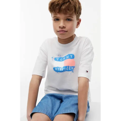 Tommy Hilfiger t-shirt met logo wit, foto 4