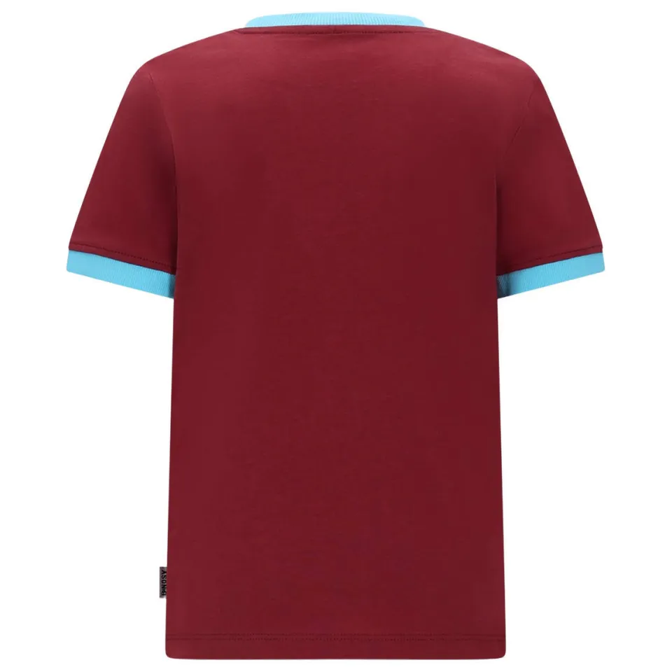 B.Nosy T-shirt donkerrood donkerrood/lichtblauw, foto 3