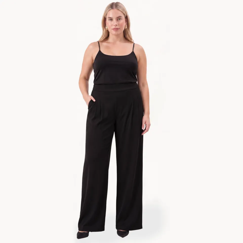 Yoek Pantalon SUPPLE lange broek zwart