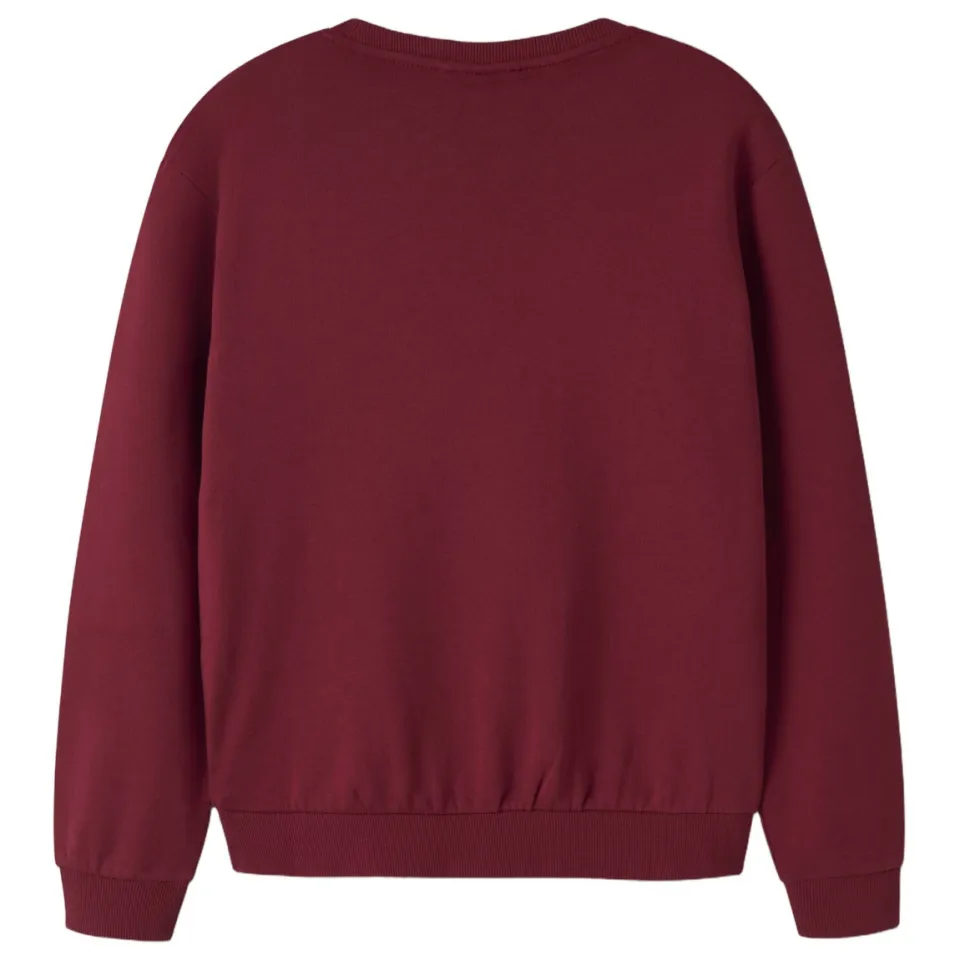 NAME IT KIDS sweater met print - donkerrood, foto 2