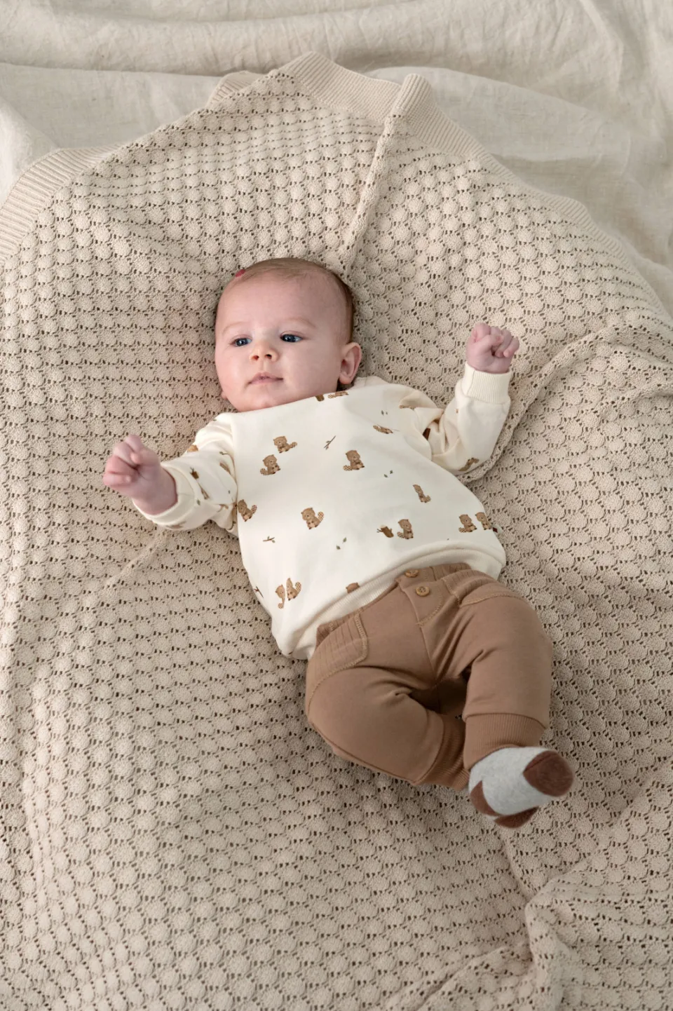 Feetje Tiny Timber Tales babybroek lichtbruin, foto 8