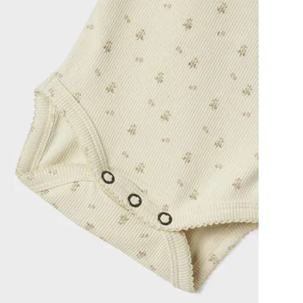 Lil' Atelier BABY romper NBFGAGO ecru/roze, foto 3