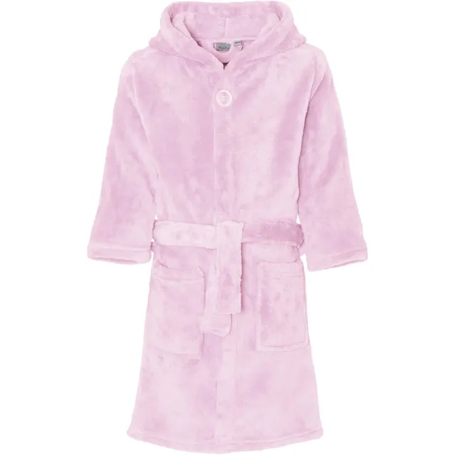Playshoes fleece badjas lichtroze