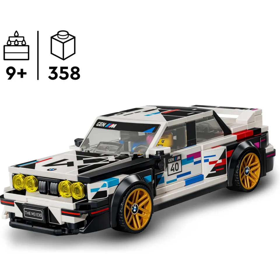 Lego Speed Champions BMW M3 (E30) Auto Bouwpakket 77263, foto 3
