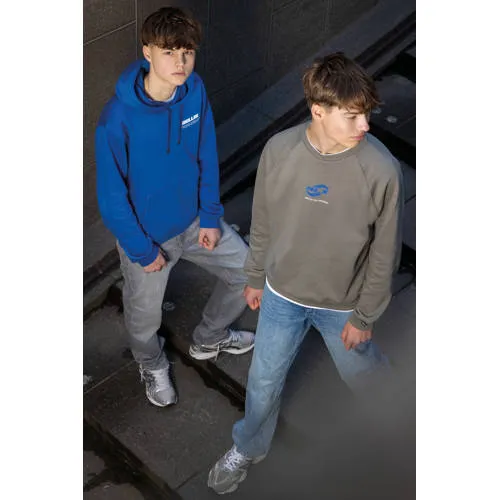 Rellix rechtvallende sweater met backprint - blauw, foto 3