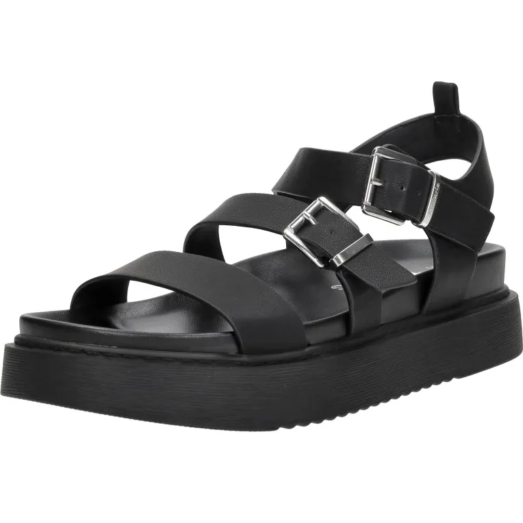 Tamaris sandalen plat zwart, foto 4