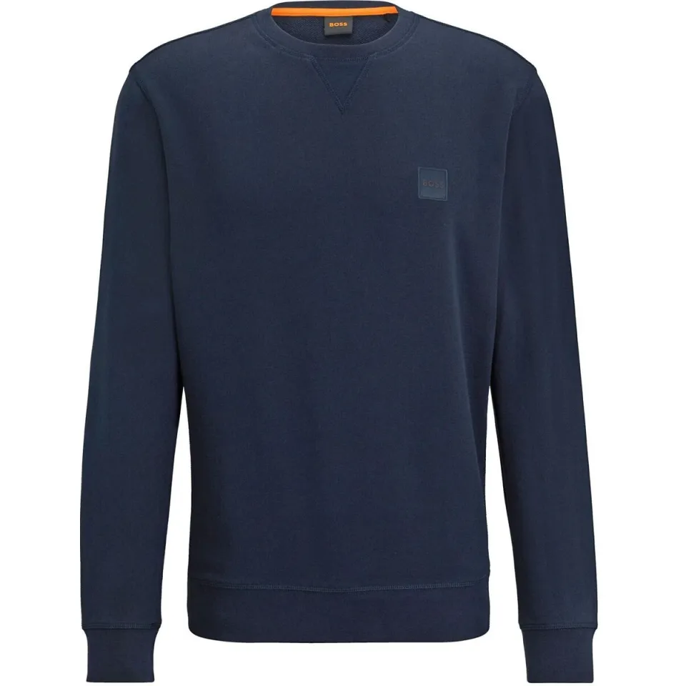 Boss sweater Westart met logo dark blue, foto 2