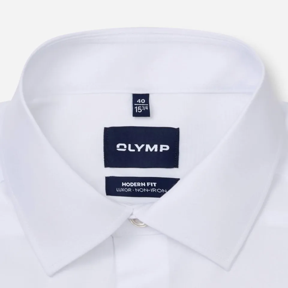 Olymp zakelijk overhemd poplin Luxor modern fit wit, foto 4