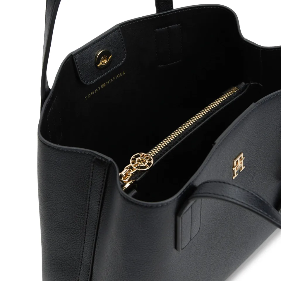 Tommy Hilfiger Icon Mini Satchel handtas zwart, foto 4