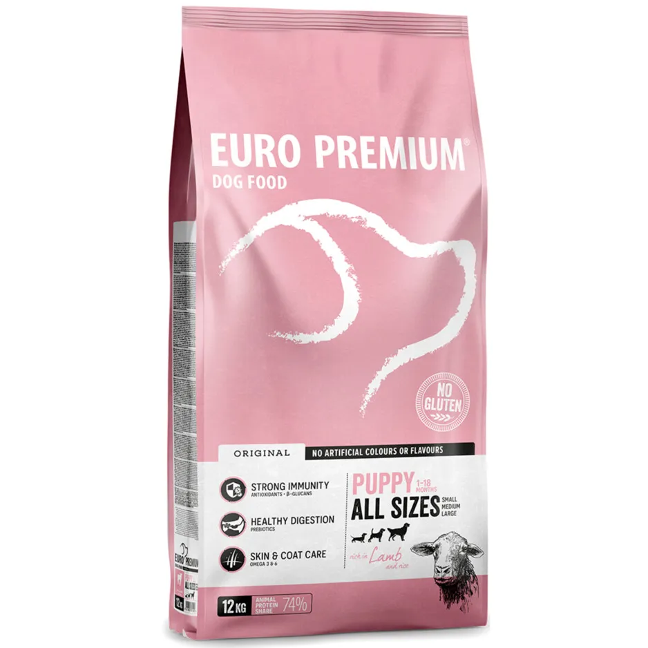 Euro Premium puppy lam & rijst 12 kg hondenvoer, foto 4