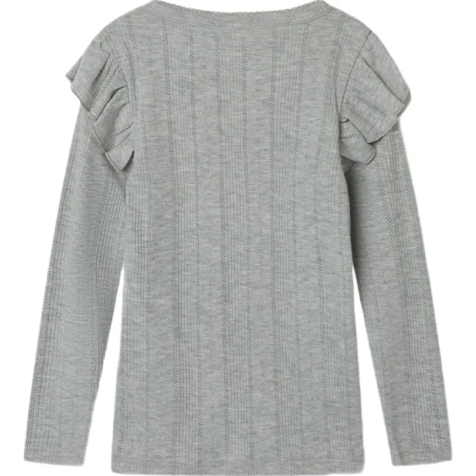 NAME IT MINI longsleeve grijs melange, foto 3