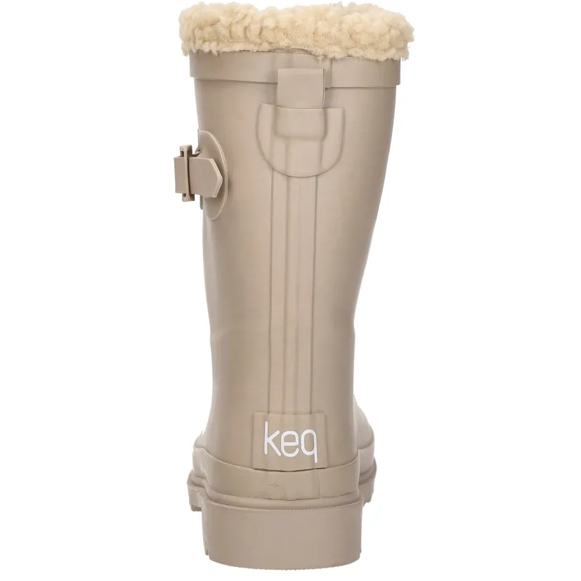 Keq Rainboots Fur regenlaarzen beige, foto 5