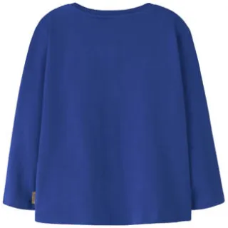NAME IT longsleeve met print blauw, foto 2