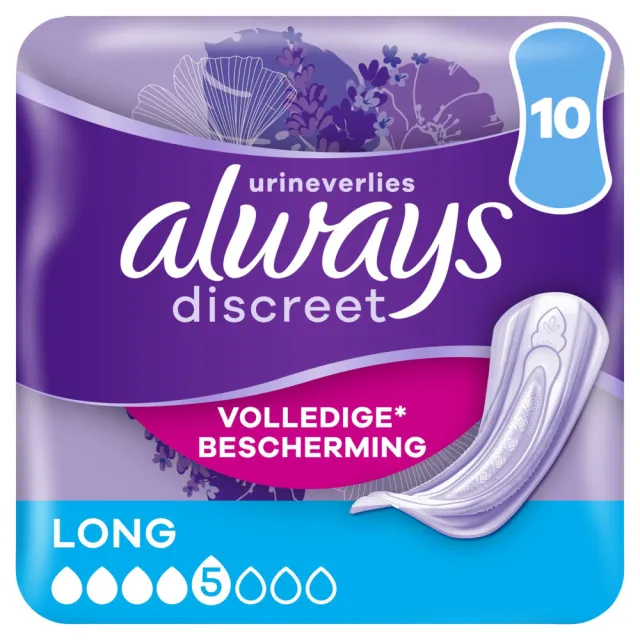 Always Discreet Long incontinentieverband