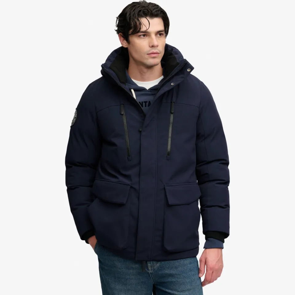 Superdry winterparka - marineblauw, foto 4