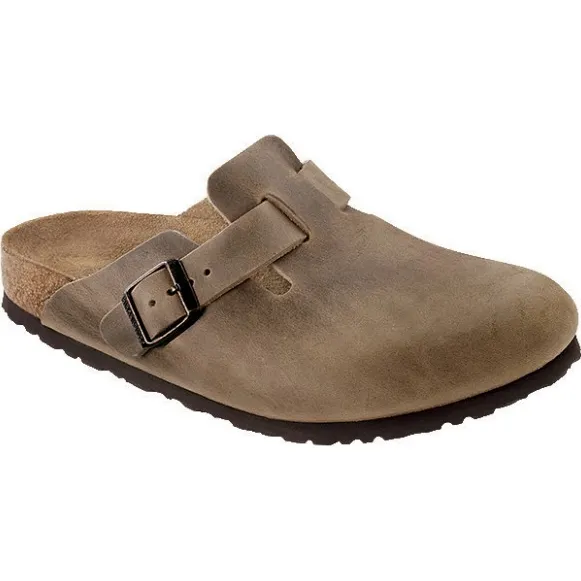 Birkenstock Boston SFB Oiled Leather - Sandalen - Regular, bruin