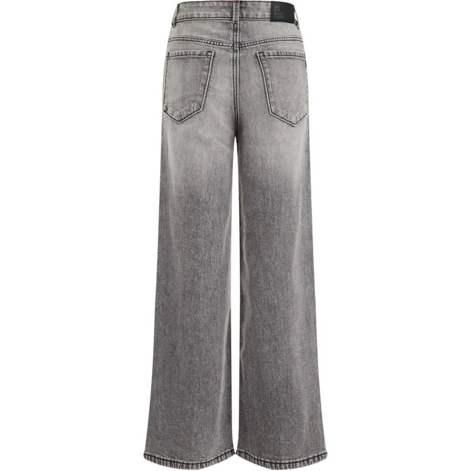WE Fashion Blue Ridge high waist wide leg jeans grey denim, foto 3
