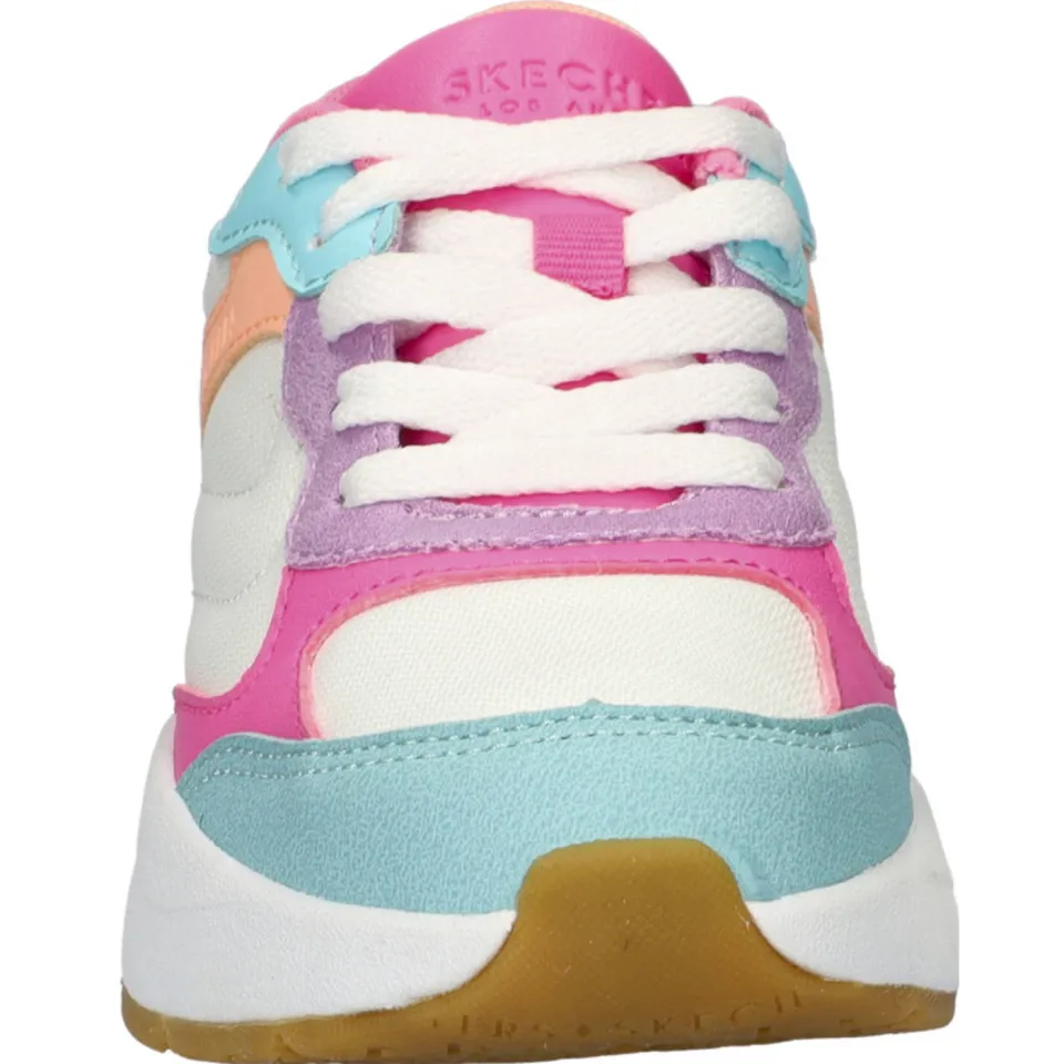 Skechers Nova Jogger chunky sneakers wit/roze, foto 4