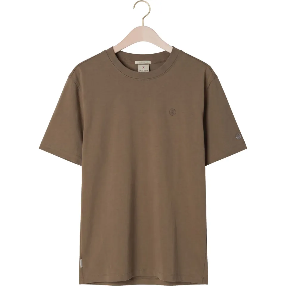Cast Iron regular fit interlock T-shirt - walnut, foto 4