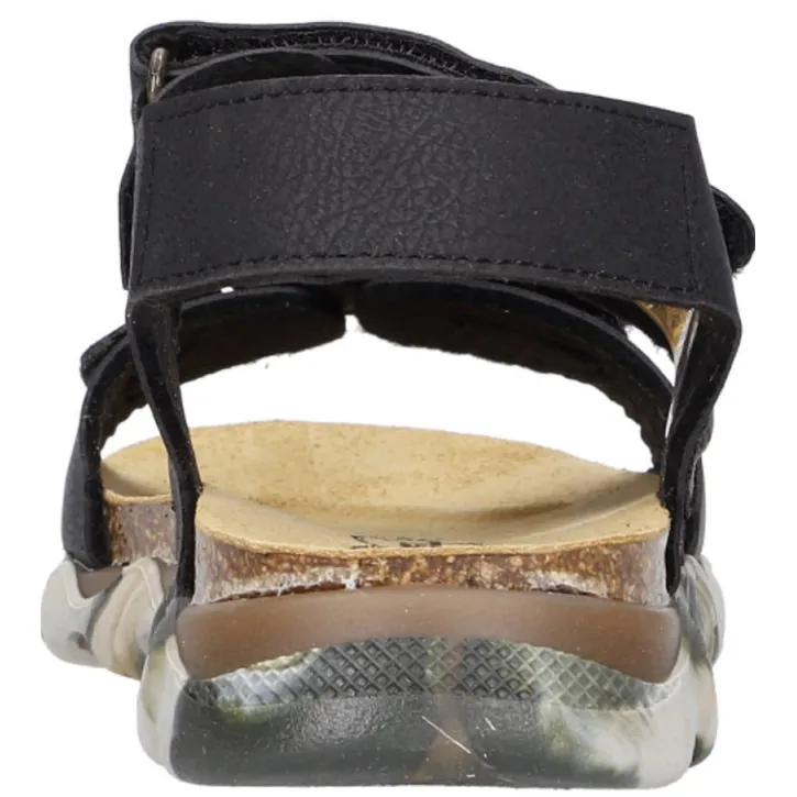 Develab leren sandalen zwart, foto 5