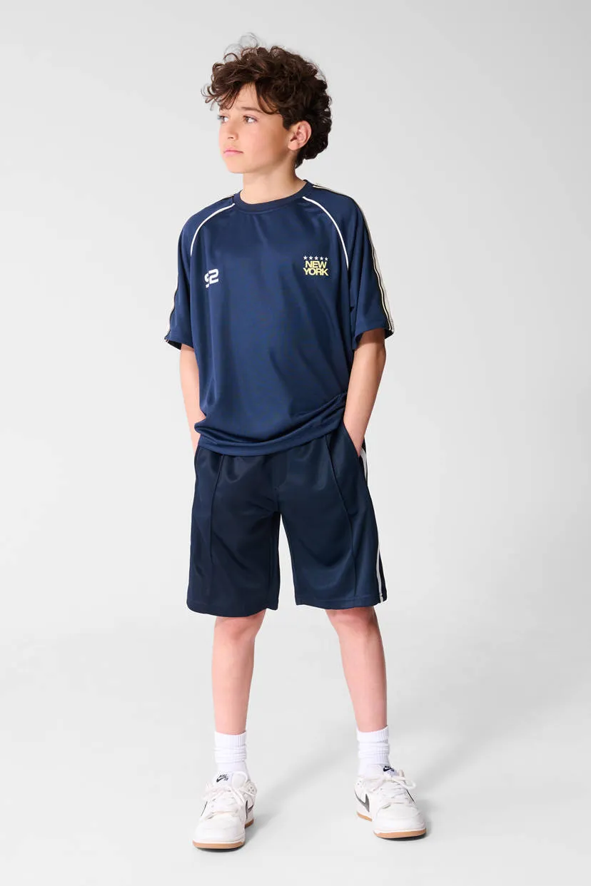 Shoeby T-shirt met backprint donkerblauw, foto 4