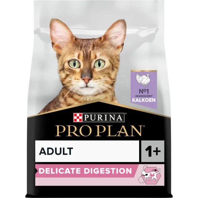 Pro Plan Adult Delicate Digestion droogvoer kat kalkoen, foto 2
