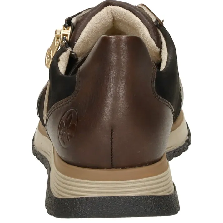 Rieker lage sneakers donkerbruin, foto 4