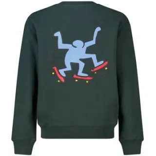 America Today sweater met print - donkergroen, foto 3