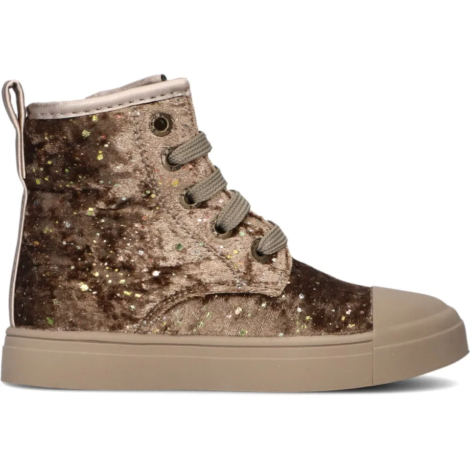 Shoesme Veterschoen Hoog goudkleur, foto 3