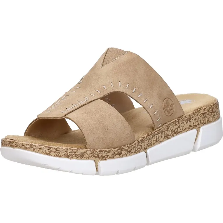 Rieker Open Teen slipper beige, foto 5