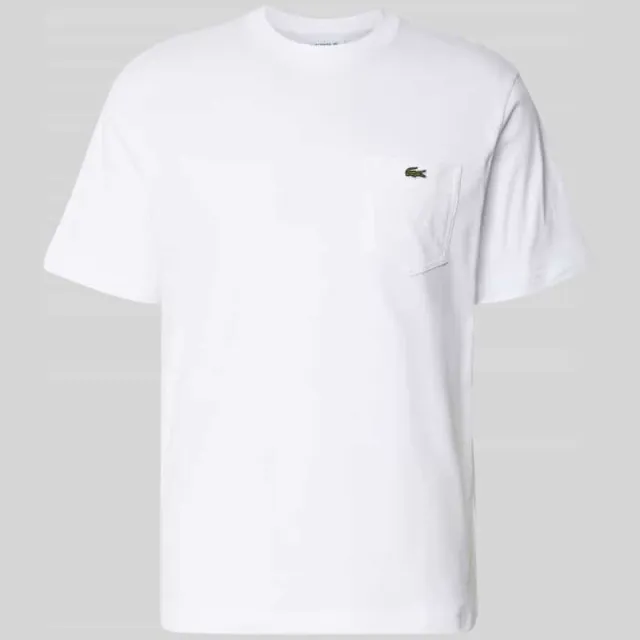 Lacoste regular fit T-shirt van puur katoen wit, foto 2