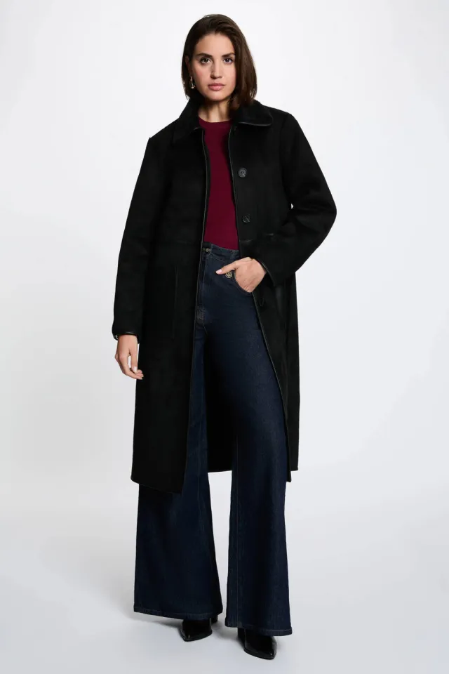 Morgan Gimaki mantel zwart