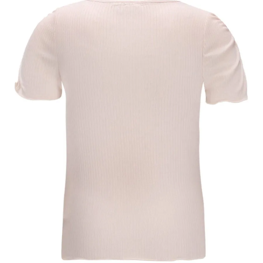 Like Flo ribgebreid t-shirt ecru, foto 3